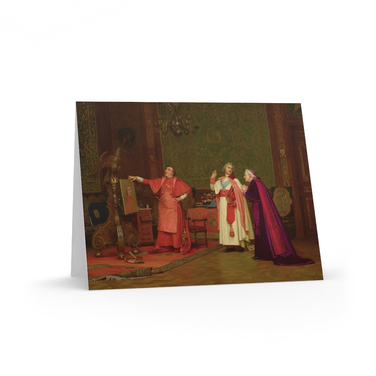 Jehan-Georges Vibert: "Peint par lui-m&ecirc;me" Greeting cards (8, 16, and 24 pcs)