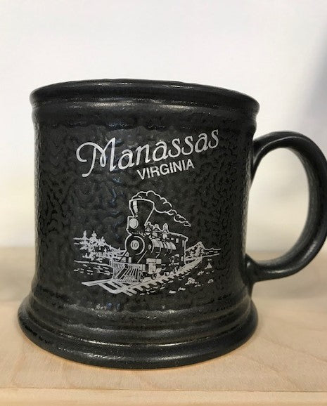 Pewter-colored Hammered Mug